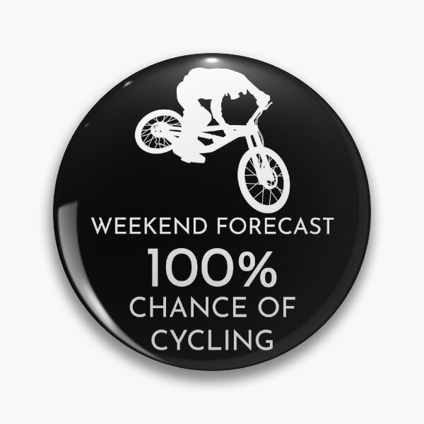 Item preview, Funny Biking and Cycling Weekend Forecast 100% Chance of Cycling designed and sold by Outdoorsy World.