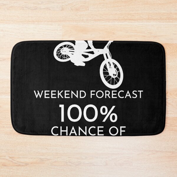 Item preview, Funny Biking and Cycling Weekend Forecast 100% Chance of Cycling designed and sold by Outdoorsy World.