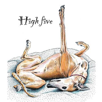Artwork thumbnail, Greyhound high five by aliroobs