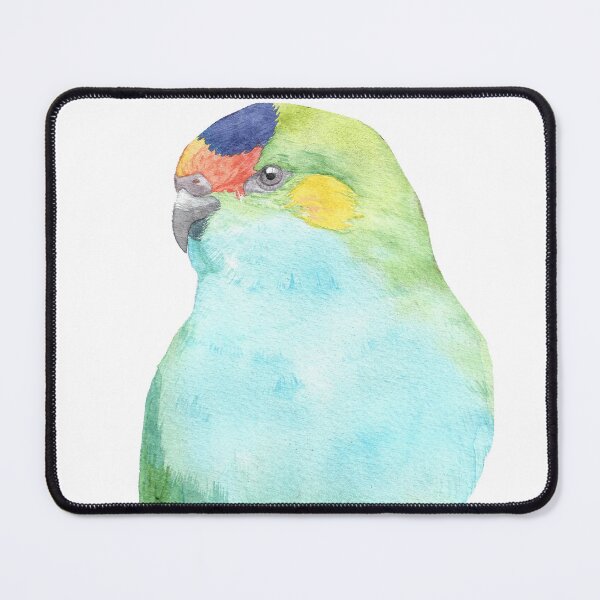 Item preview, purple-crowned lorikeet watercolor portrait designed and sold by L'Atelier Oranjade.