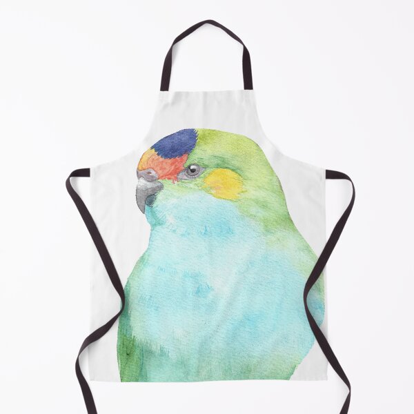 Item preview, purple-crowned lorikeet watercolor portrait designed and sold by L'Atelier Oranjade.