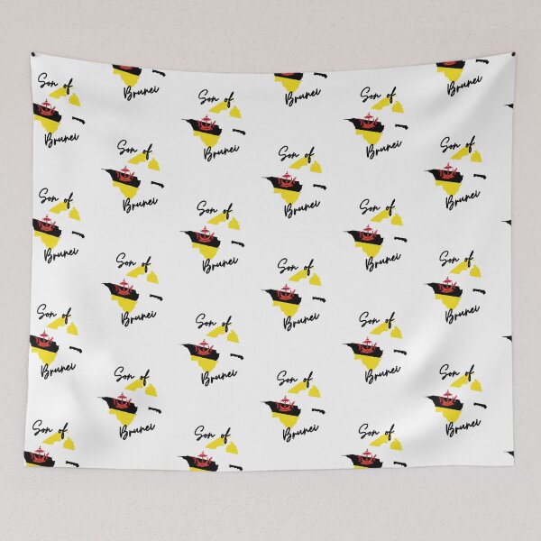 Item preview, Son of Brunei Map Flag designed and sold by NovawayDirect.