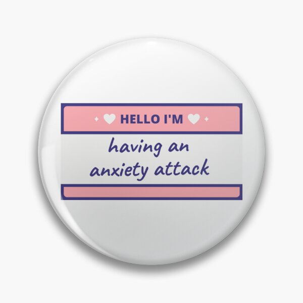 Item preview, Hello I'm having an anxiety attack label designed and sold by ActuallyDawn.
