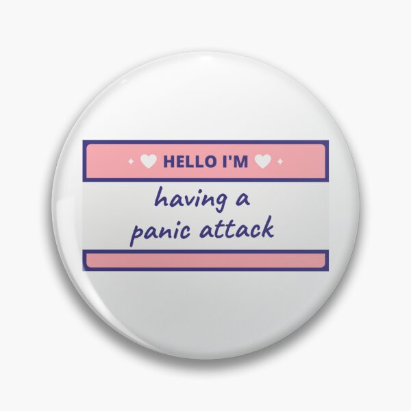 Item preview, Hello I'm having a panic attack label designed and sold by ActuallyDawn.