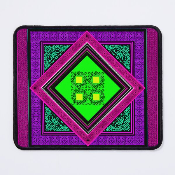 Item preview, Digital art oriental arabesque design green, purple designed and sold by arabesqueart.