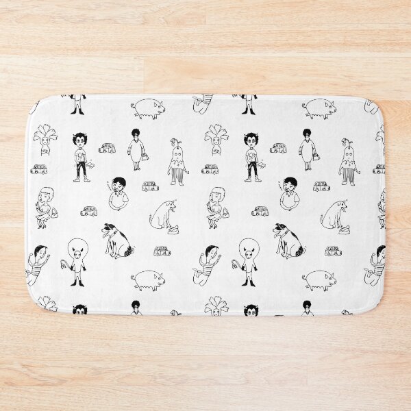 Item preview, Black and White Strange Cute People  designed and sold by Supermaya Design.