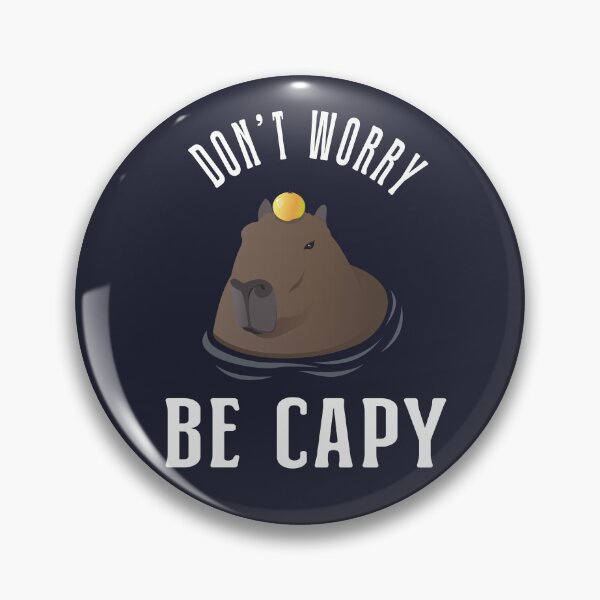 Item preview, Cool Capybara ~ Dont Worry Be Capy designed and sold by Marzuqi Che Rose.