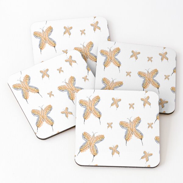 Item preview, Watercolor Yellow Butterflies Sticker Pack designed and sold by Designs By YL.