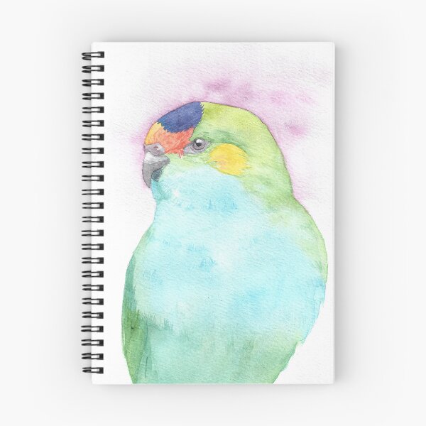 Item preview, Purple-crowned lorikeet watercolor portrait n.2 designed and sold by L'Atelier Oranjade.