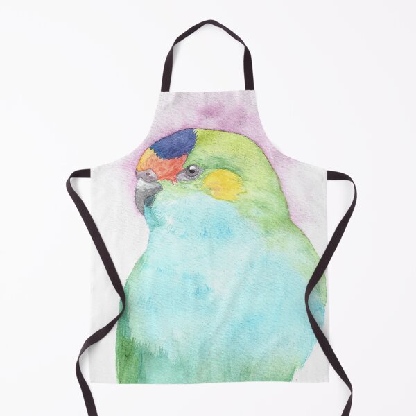 Item preview, Purple-crowned lorikeet watercolor portrait n.2 designed and sold by L'Atelier Oranjade.