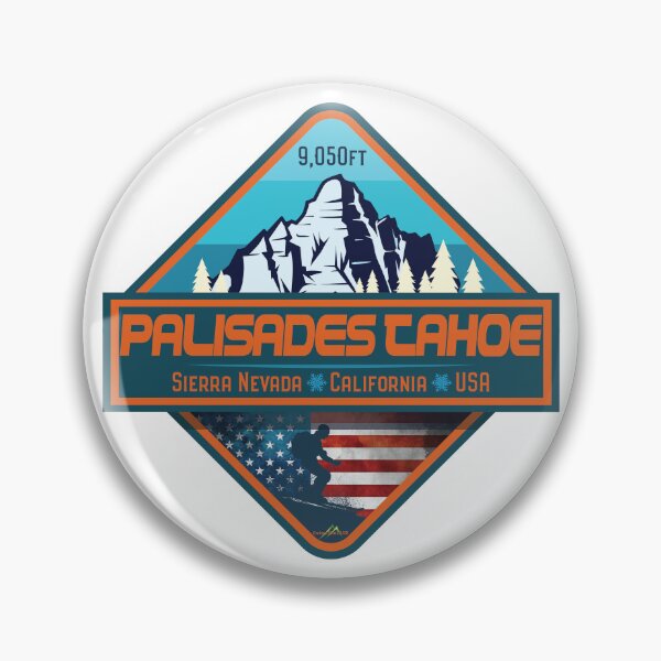 Item preview, Palisades Tahoe USA Ski Skiing California Sticker T-Shirt 02 designed and sold by OuterShellUK.