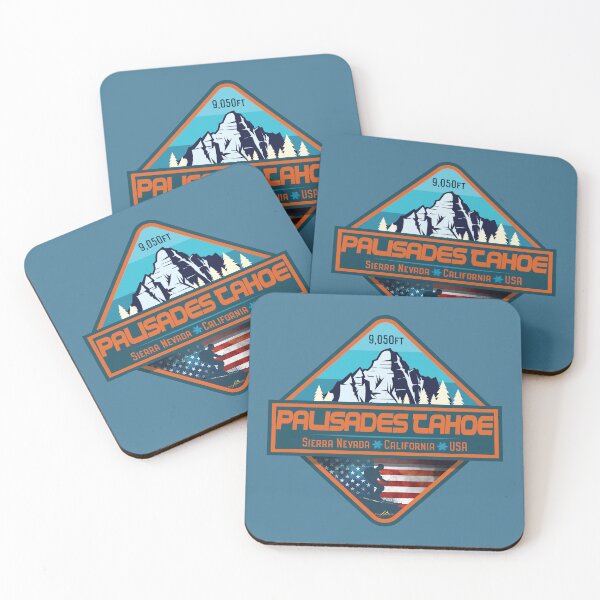 Item preview, Palisades Tahoe USA Ski Skiing California Sticker T-Shirt 02 designed and sold by OuterShellUK.