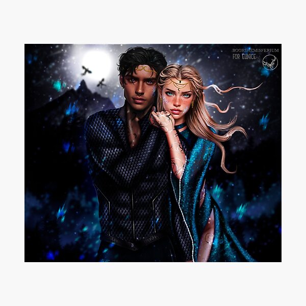 Artikel-Vorschau von Feyre Archeron und Rhysand Darling aus Acotar, designt und verkauft von Bookhemisferium.