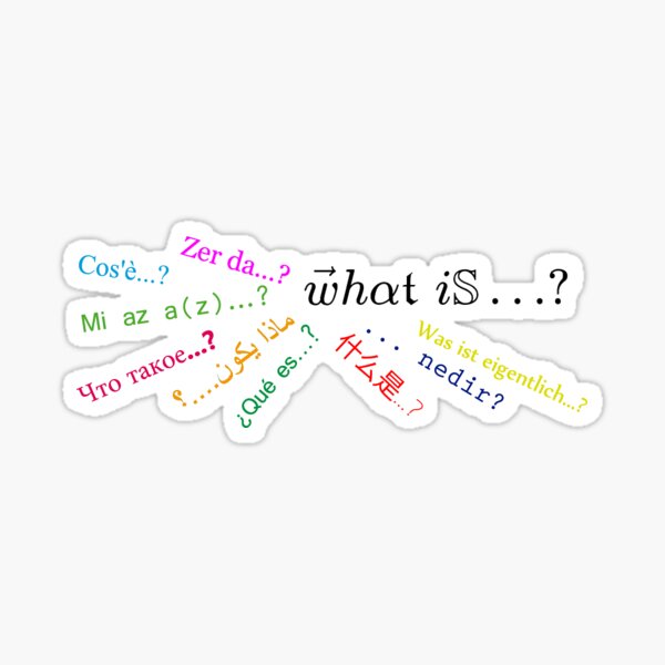 "What is...?" Seminar Rectangular Logo Sticker