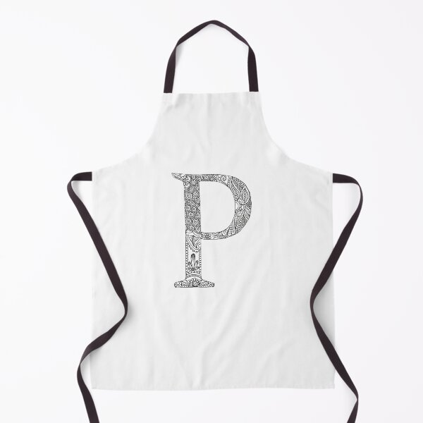 Item preview, Henna Alphabet P / Henna Letter P - Black Henna Line Art designed and sold by Mrs-PenLine.