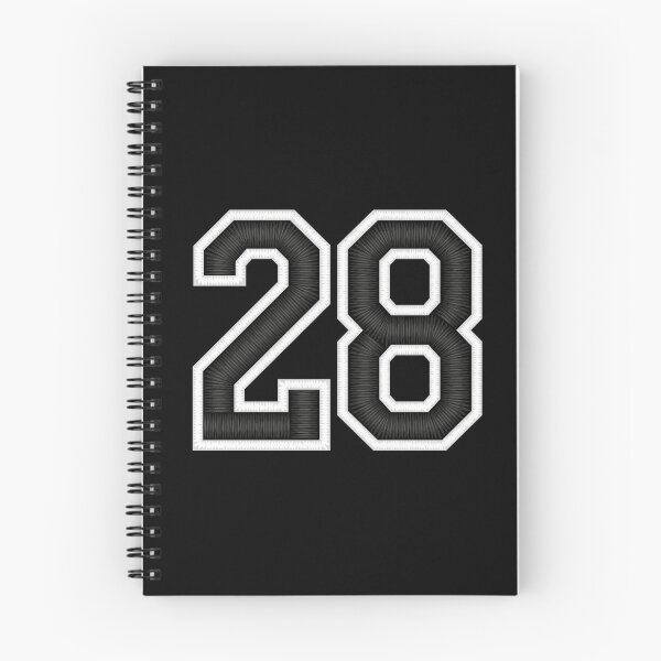 Item preview, 28 Black Jersey Sports Number twenty-eight Football 28 designed and sold by elhefe.