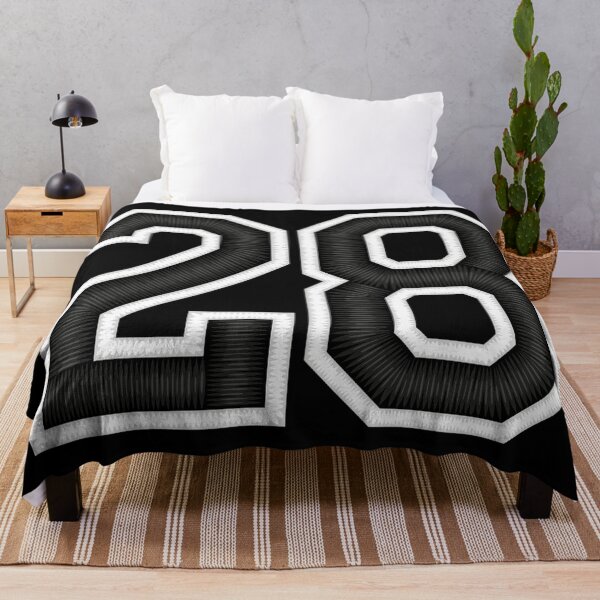 Item preview, 28 Black Jersey Sports Number twenty-eight Football 28 designed and sold by elhefe.