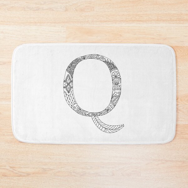 Item preview, Henna Alphabet Q / Henna Letter Q - Black Henna Line Art designed and sold by Mrs-PenLine.