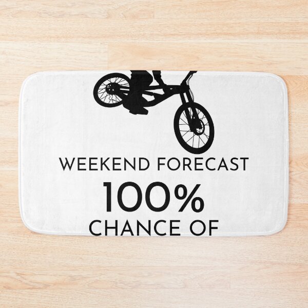 Item preview, Funny Biking and Cycling Weekend Forecast 100% Chance of Cycling designed and sold by Outdoorsy World.