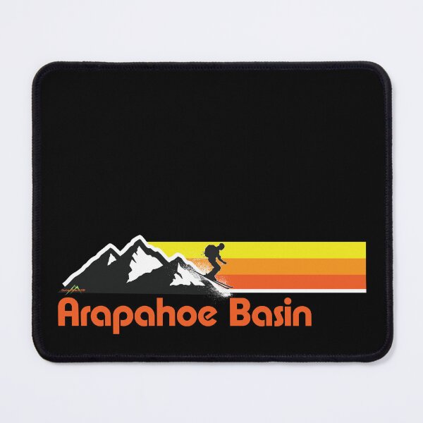 Item preview, Arapahoe Basin A Basin USA Ski Skiing Colorado Sticker T-Shirt 02 designed and sold by OuterShellUK.