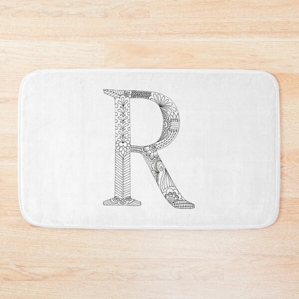 Item preview, Henna Alphabet R / Henna Letter R - Black Henna Line Art designed and sold by Mrs-PenLine.