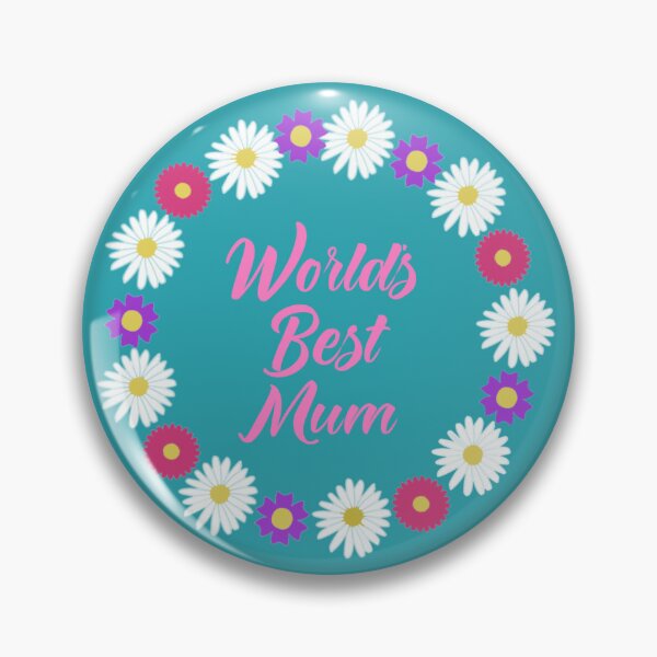 Item preview, Worlds best mum floral design designed and sold by KaisPrints.