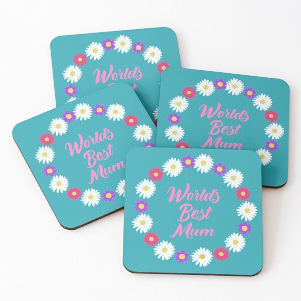 Item preview, Worlds best mum floral design designed and sold by KaisPrints.