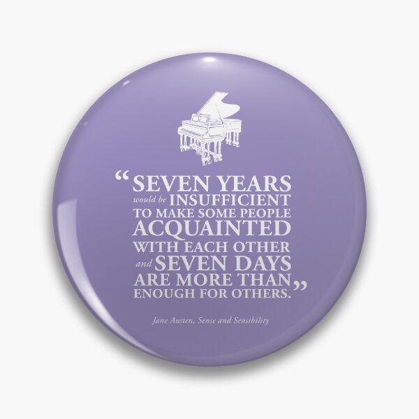 Item preview, Seven Days Sense and Sensibility Book Quote by Jane Austen designed and sold by GoodOldBooks.