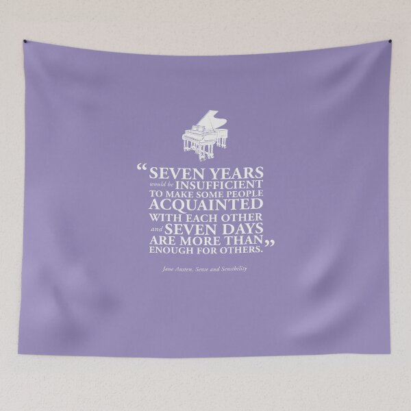 Item preview, Seven Days Sense and Sensibility Book Quote by Jane Austen designed and sold by GoodOldBooks.