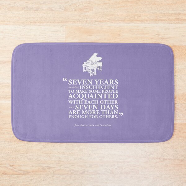 Item preview, Seven Days Sense and Sensibility Book Quote by Jane Austen designed and sold by GoodOldBooks.