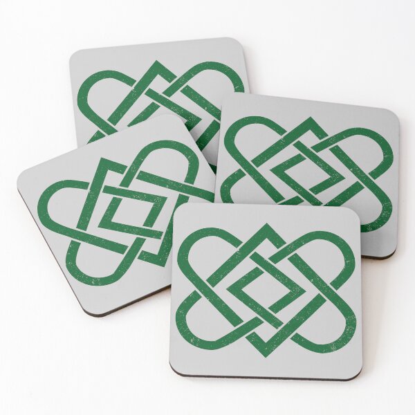 Item preview, Vintage Celtic Knot Heart - St Patricks - Dark Green designed and sold by skauff.