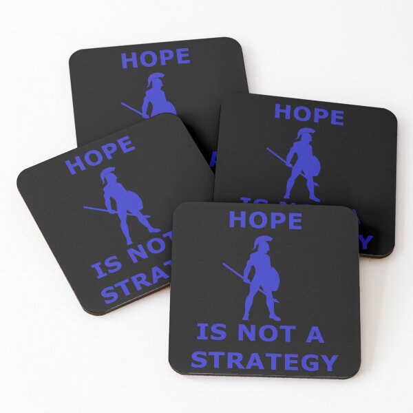 Item preview, Hope is not a strategy - truth power responsibility struggle revolution fight victory action blue vigor designed and sold by DOM-Shop.