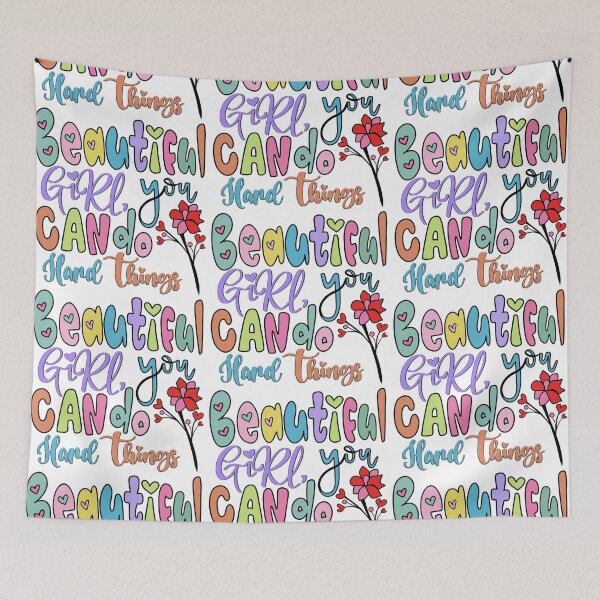 Item preview, Beautiful girl, You can do hard things designed and sold by dalypdesign.