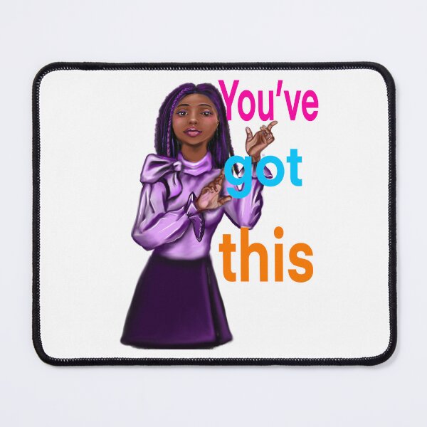 Item preview, Black girl Melanin Queen motivational quote affirmations art “You’ve got this” designed and sold by Artonmytee.