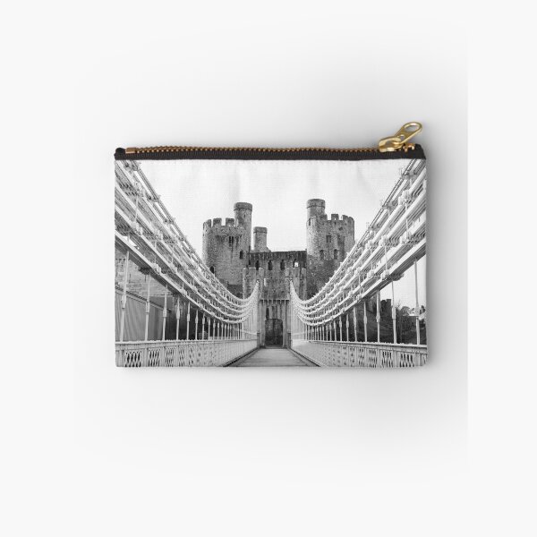 Item preview, Conwy Castle Pedestrian Bridge- Monochrome designed and sold by Ryan  Ten.