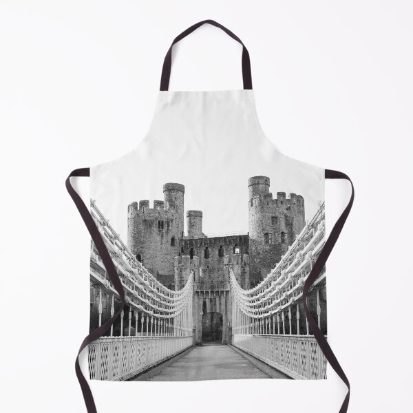 Item preview, Conwy Castle Pedestrian Bridge- Monochrome designed and sold by Ryan Ten.
