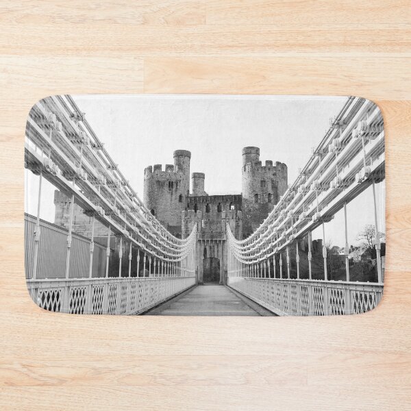 Item preview, Conwy Castle Pedestrian Bridge- Monochrome designed and sold by Ryan  Ten.