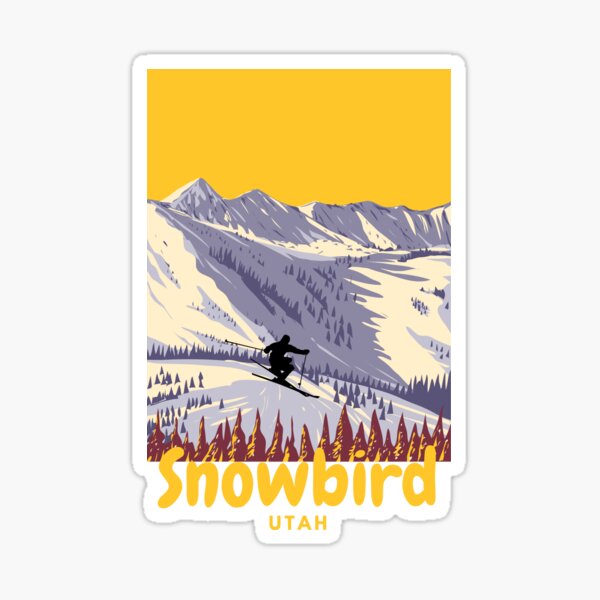 Solitude Ski Sticker Skiing Snowboarding Utah Mountain Sports Burton Powder 