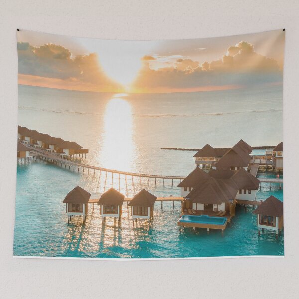 Item preview,  Maldives,nature,tropical,paradise, panoramic,panoramic wall art, panoramic canvas,wall posters  designed and sold by eyesight4vision.