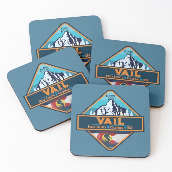 Item preview, Vail USA Ski Skiing Colorado Sticker T-Shirt 03 designed and sold by OuterShellUK.