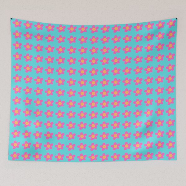 Item preview, blue, pink, and orange radgoodies flower  designed and sold by radgoodies.