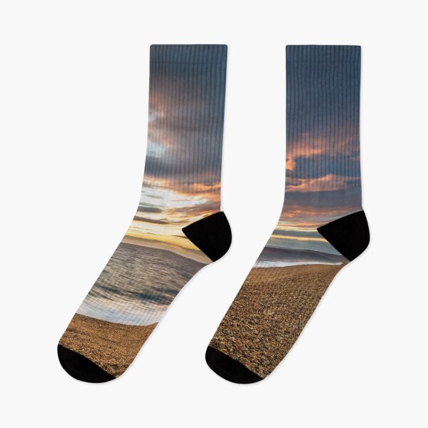 Item preview, Sunset at Chesil Beach in Dorset designed and sold by heidipics.