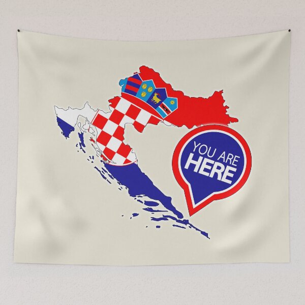Item preview, Croatia - You Are Here designed and sold by alessionastro.