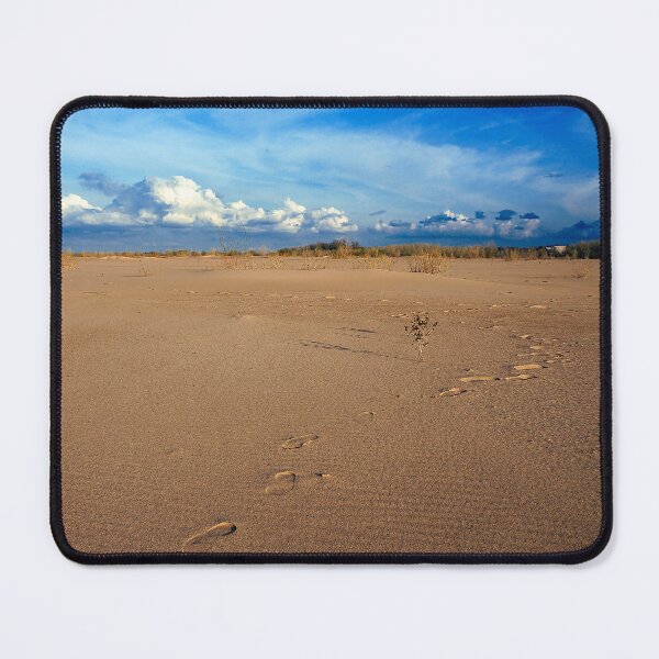 Item preview, Clear sky, clean sand. Footprints on the beach. designed and sold by Mikhail12358.