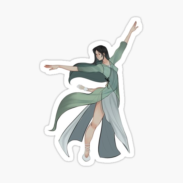 Classical Chinese Dancer Fenghua Sticker