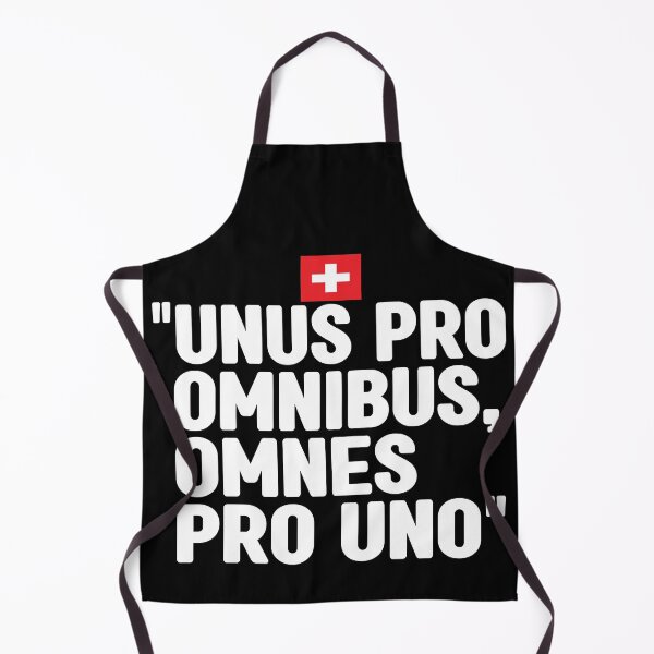 Item preview, Unus pro omnibus, omnes pro uno, unofficial motto of Switzerland. It means One for all, all for one.  designed and sold by Swissstore.