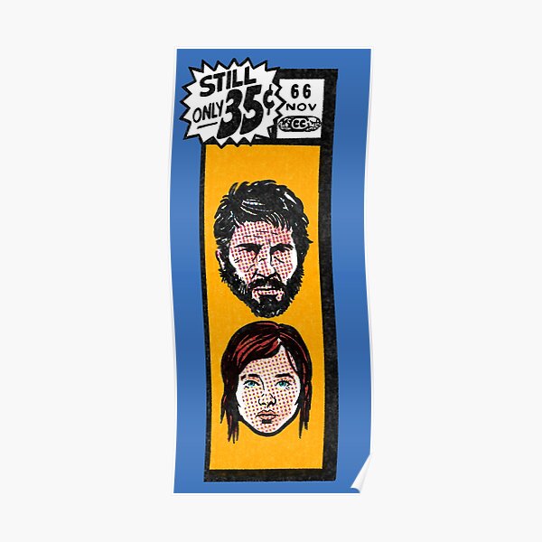 Comic book corner box - Joel & Ellie The Last of Us fan art Poster