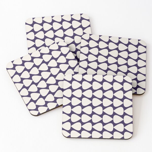 Item preview, Plectrum Mini Geometric Minimalist Pattern in Navy Blue and Cream designed and sold by kierkegaard.