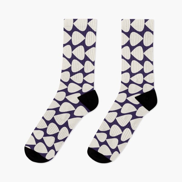 Item preview, Plectrum Mini Geometric Minimalist Pattern in Navy Blue and Cream designed and sold by kierkegaard.