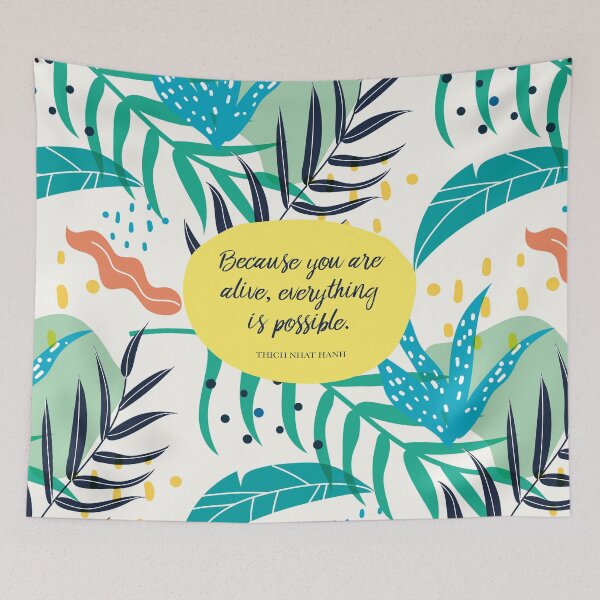 Item preview, Because you are alive, everything is possible. - Thich Nhat Hanh designed and sold by StudioCitrine.
